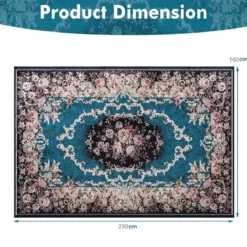 Traditioneller Teppich für Wohnzimmer Ästhetischer Teppich 230 x 160 cm