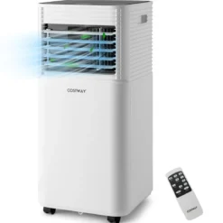 Tragbare Klimaanlage 4 in 1 Luftkühler mit Schwarzer LED-Anzeige 7000 BTU