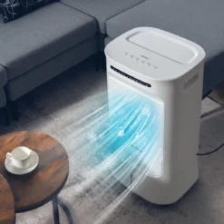 Tragbarer 3 in 1 Verdunstungsluftkühler mit Ventilator & Luftbefeuchter Weiß