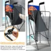 Tragbares Arcade-Basketballspiel Basketballautomat für Kinder 208 x 62 x 207 cm Schwarz