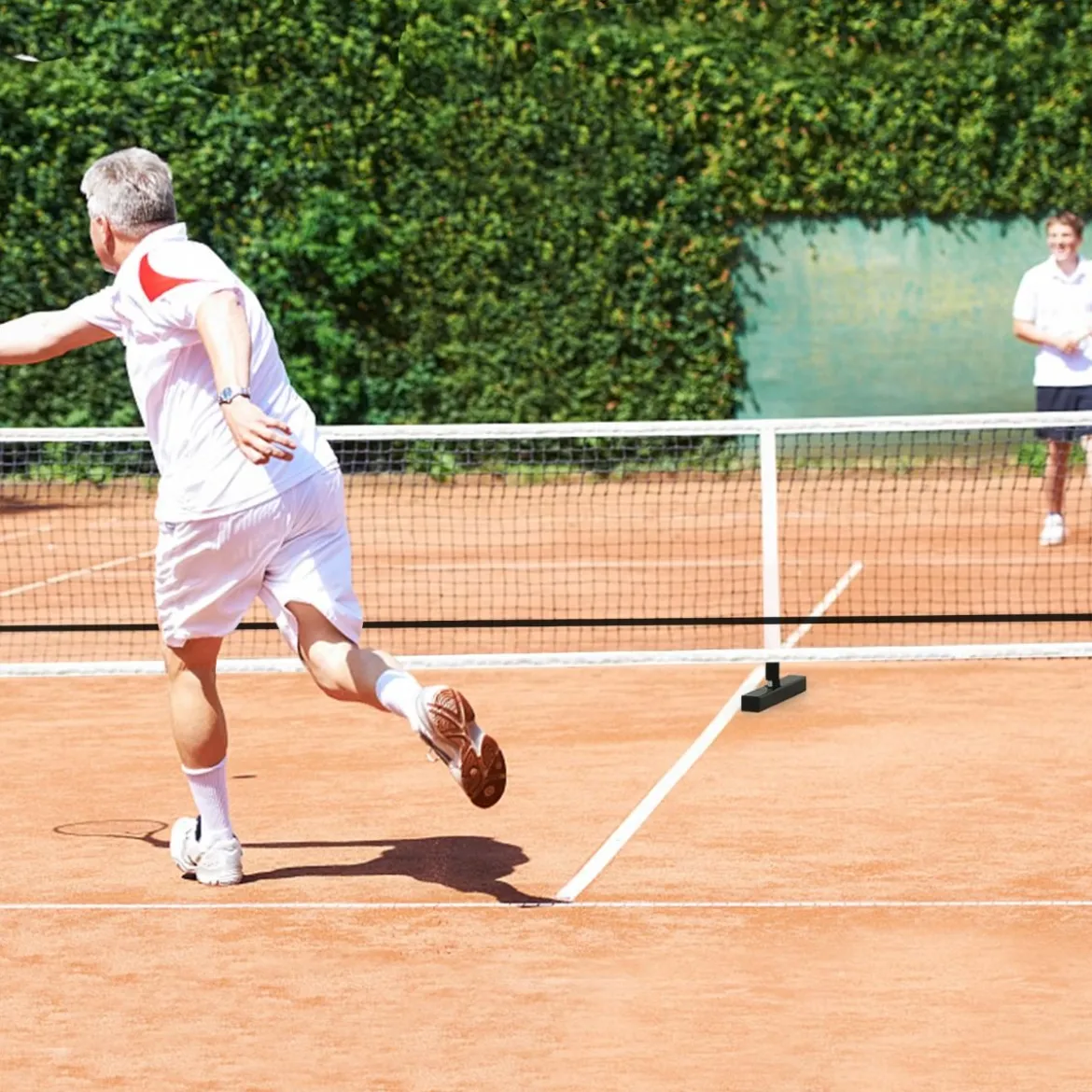 Tragbares Pickleball-Netz mit Metallrohren starkem Polyesternetz & Tragetasche aus Oxford-Stoff wetterfestes Sportnetz 670 cm langes