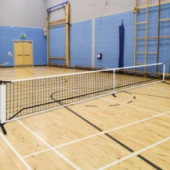 Tragbares Pickleball-Netz mit Metallrohren starkem Polyesternetz & Tragetasche aus Oxford-Stoff wetterfestes Sportnetz 670 cm langes