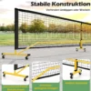 tragbares Pickleball Netz mit Rollen 6,7 m Pickleball-System in offizieller Größe mit Metallrahmen