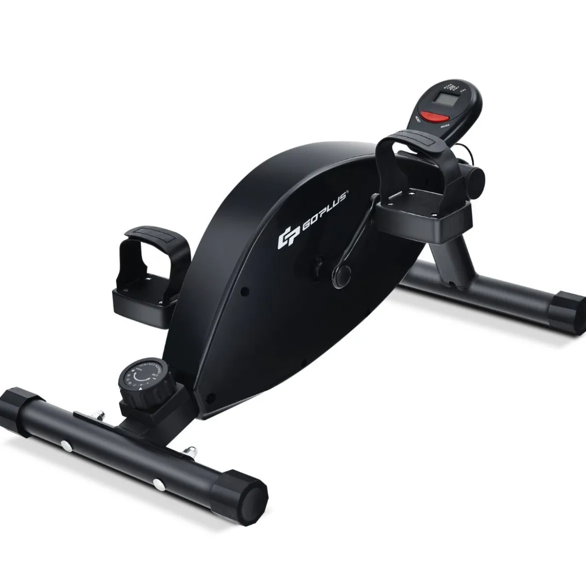 Trainingsgerättragbarer Heimtrainer Mini Stepper einstellbarer Magnetwiderstand Schwarz