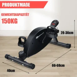 Trainingsgerättragbarer Heimtrainer Mini Stepper einstellbarer Magnetwiderstand Schwarz
