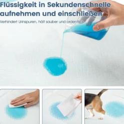 Trainingsunterlagen Hunde Auslaufsicheres 6-lagiges Design Welpenunterlagen Puppy-Pads(90 x 60 cm 150 Stück)