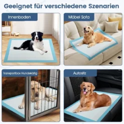 Trainingsunterlagen Hunde Auslaufsicheres 6-lagiges Design Welpenunterlagen Puppy-Pads 90 x 90 cm 100 Stück