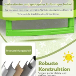 Trampolin bis 150 kg für Kinder mit Sicherheitsnetz und Federkissen 223 x 223 x 186 cm Gelb