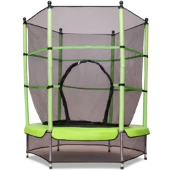 Trampolin Gartentrampolin Kindertrampolin Outdoor Trampolin mit Sicherheitsnetz Ø 140 cm