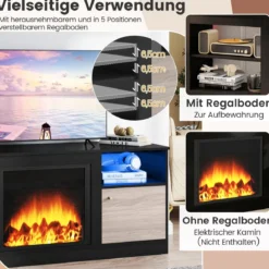 TV-Schrank mit LED-Lichtern für 65