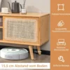 TV-Schrank Moderner TV-Ständer für Fernseher bis 55 Zoll 120,5 x 31 x 45,5 cm Natur