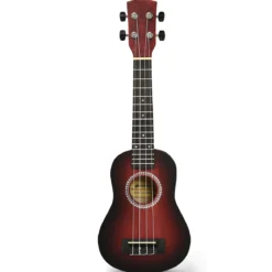 Ukulelen-Set Professionelles Ukulelen-Set aus Holz mit Tragetasche 17,5 x 6 x 53 cm Rot
