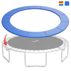 Universale Trampolin Federabdeckung 304 cm Trampolin Ersatzabdeckung Blau
