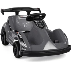 6V Elektro Gokart mit Musik & Soundeffekte & Vorwärts- und Rückwärtsfunktion Schwarz