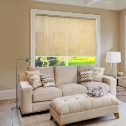 Verdunkelungsrollo Abdunkelungsrollo Sichtsschutz Kälteschutz 181 x 181 cm Beige