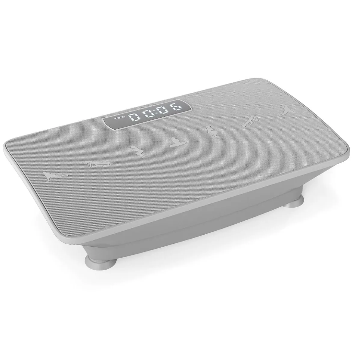 Vibrationsplatte Rüttelplatte mit Schwerkraftsensor & Fernbedienung Vibrationstrainer Schwarz/Grau