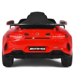 12V Kinderauto mit 2,4G Fernbedienung 3 Gang Elektroauto 3-5km/h mit LED Scheinwerfer Rot