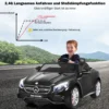 12V Kinderauto mit 2,4G-Fernbedienung Batteriebetriebenes Fahrzeug 120 x 70 x 52 cm Schwarz