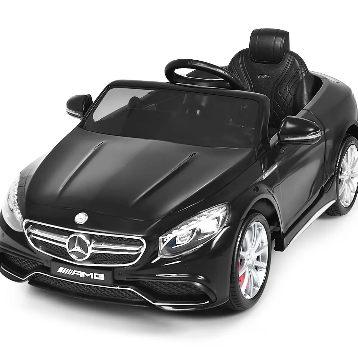 12V Kinderauto mit 2,4G-Fernbedienung Batteriebetriebenes Fahrzeug 120 x 70 x 52 cm Schwarz