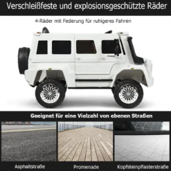 12V Kinderauto mit 2,4G Fernbedienung & 2 Geschwindigkeiten