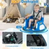 12V Kinder Elektro-Bumpercar batteriebetriebenes Fahrzeug mit blinkenden Lichtern Fernbedienung Blau