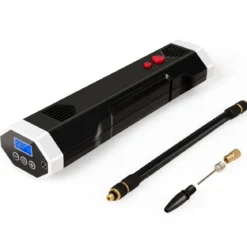12V Luftkompressor elektrisch LCD-Anzeige 2000mAh-Akku für Autos Motorräder Fußbälle