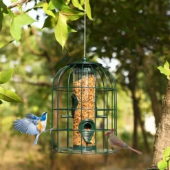 Vogelfutterspender Eichhörnchensicher Futtersäule Hängende Vogelfutterstation Vogelhaus Vogelfutterspender Futterhaus