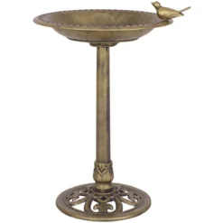 Vogelfutterstation Vogel Feeder Futterstation Vogelfutterspender stand 50 x 76 cm Bronze