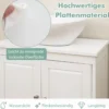 Waschbeckenunterschrank Badezimmerschrank mit 2 Türen & verstellbaren Regal Gerade Beine Weiß 60 x 30 x 60 cm