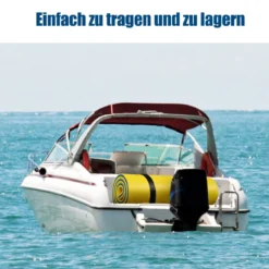 Wassermatte schwimmende Schaumstoffmatte XPE-Schaumstoff 220 x 90 x 4 cm Gelb+Blau