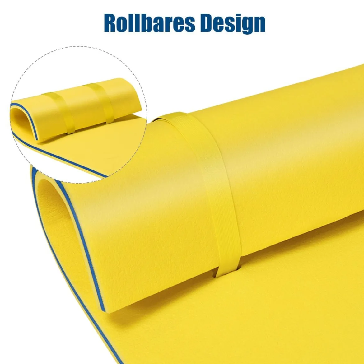 Wassermatte Schwimmmatte Wasserbett Wassermatratze Schwimminsel 60kg Tragkraft 210 x 66cm