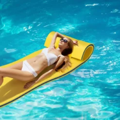 Wassermatte Schwimmmatte Wasserbett Wassermatratze Schwimminsel 60kg Tragkraft 210 x 66cm