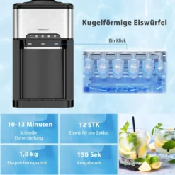 Wasserspender 3-in-1 Arbeitsplatten-Wasserkühler mit 3 Temperatureinstellungen für Heiß / Kalt / Eis Silber