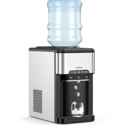 Wasserspender 3-in-1 Arbeitsplatten-Wasserkühler mit 3 Temperatureinstellungen für Heiß / Kalt / Eis Silber