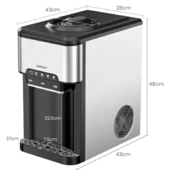 Wasserspender 3-in-1 Arbeitsplatten-Wasserkühler mit 3 Temperatureinstellungen für Heiß / Kalt / Eis Silber