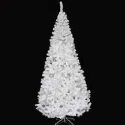 Weihnachtsbaum Künstlicher Tannenbaum Christbaum mit Metallständer 150-240 cm Weiß