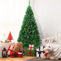 Weihnachtsbaum Künstlicher Tannenbaum Christbaum mit Metallständer 150-240 cm Grün