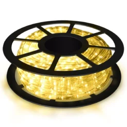 Weihnachtsbeleuchtung 10 M Lichterschlauch Lichterkette für Außen und Innen mit 360 LEDs