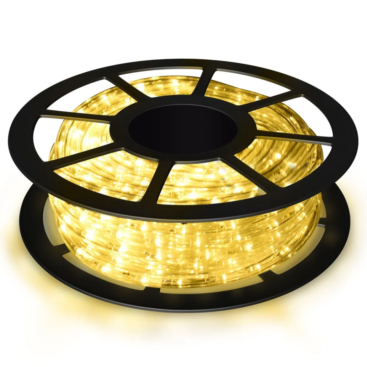 Weihnachtsbeleuchtung 10 M Lichterschlauch Lichterkette für Außen und Innen mit 360 LEDs