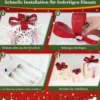 Weihnachtsgeschenkboxen 3er-Set Beleuchtete Geschenkboxen mit Schleifen LED-Lichtern 6H Timer