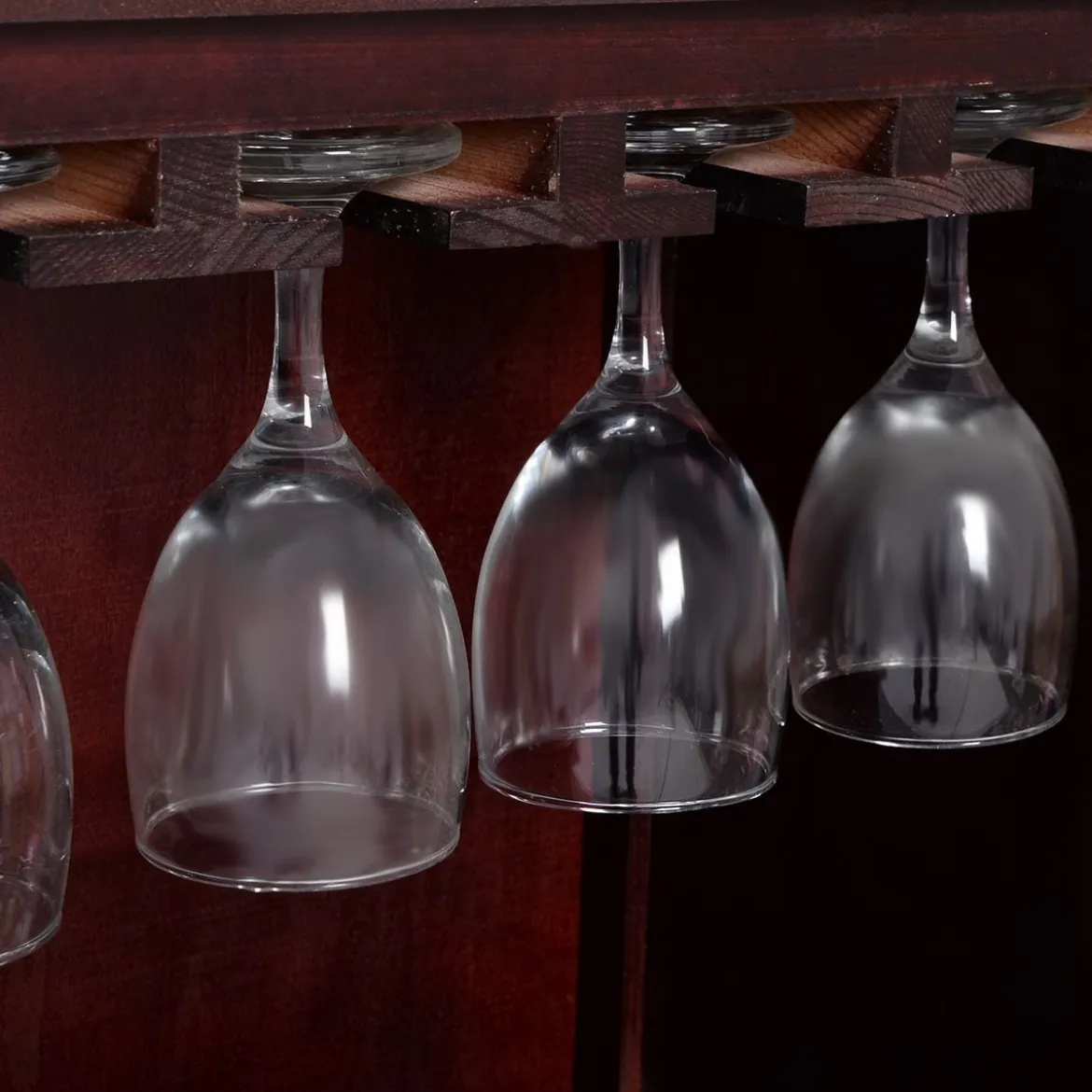 Weinregal aus Holz Flaschenregal Weinständer Holzregal Weinschrank Kolonialstil