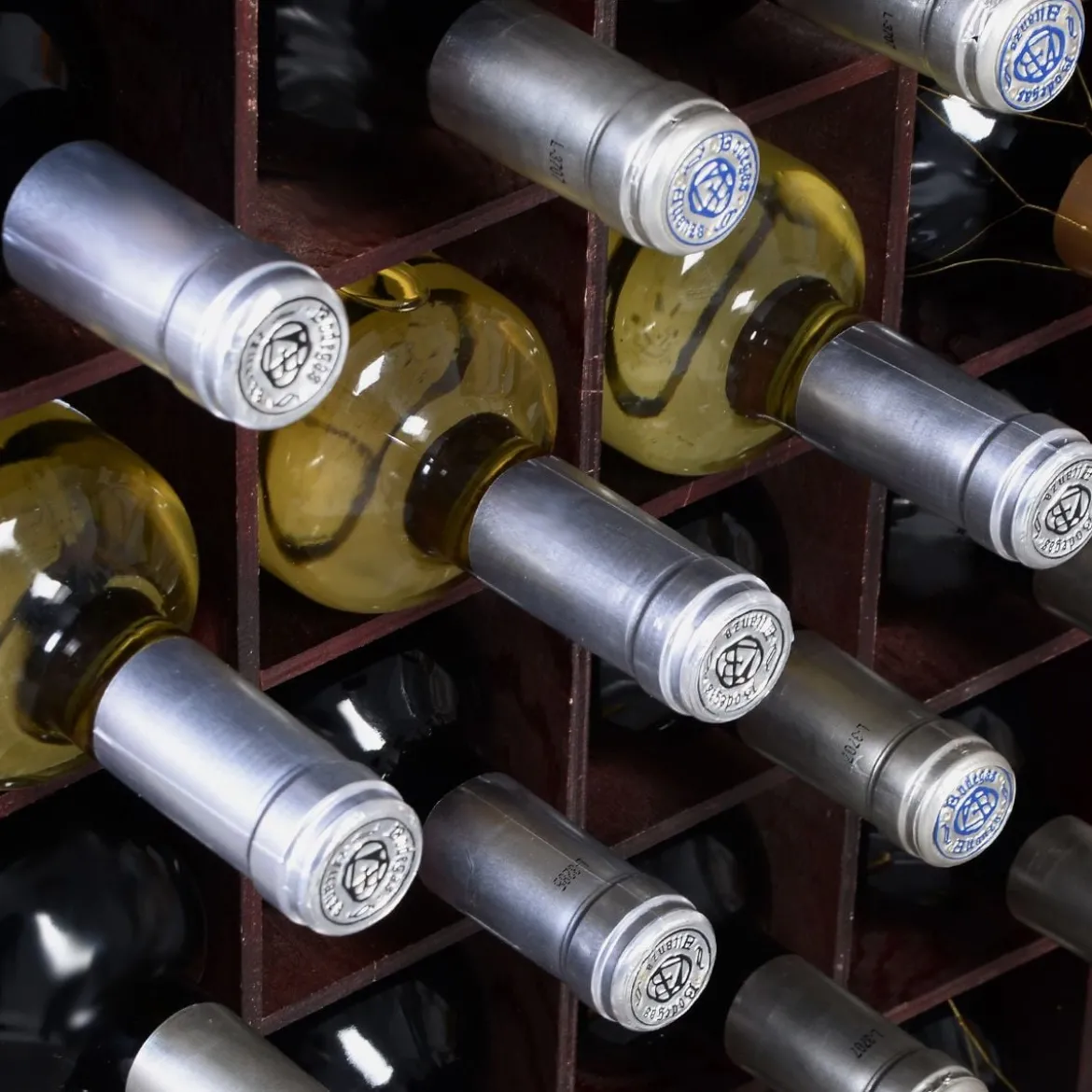 Weinregal aus Holz Flaschenregal Weinständer Holzregal Weinschrank Kolonialstil
