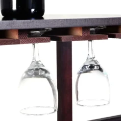 Weinregal aus Holz Flaschenregal Weinständer 24 Flaschen Holzregal Weinschrank