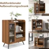 Weinschrank für Zuhause Spirituosenschrank mit Tür & Schublade 80 x 40 x 95 cm Natur