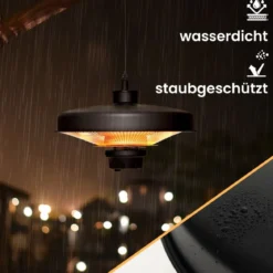 2000W Infrarot Deckenheizstrahler mit Fernbedienung & Überhitzungsschutz Elektroheizung