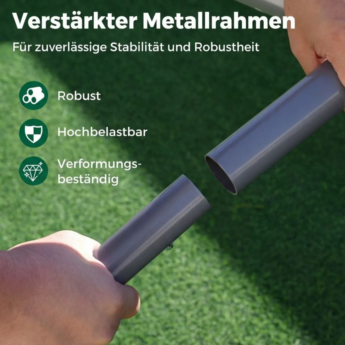 Winterfeste Zeltgarage mit Abnehmbaren Seitenwänden & Rolltüren & Belüfteten Fenstern Carport Weiß