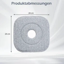 Wischmopp und Eimersystem mit Auswringfunktion & Abwassertrennung mit 6 Ersatz-Moppköpfe Grün
