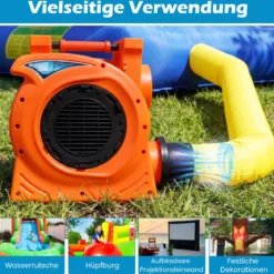 2300W Kommerzielles Luftgebläse mit 2-PS-Motor & Griff Gebläsepumpe Elektrischer Standventilator