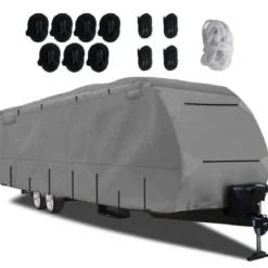 Wohnwagen Abdeckung aus Vliesstoff Schutzhülle für Wohnmobil Abdeckplane 571 x 260 cm
