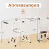Wäscheständer klappbar mit verstellbaren Flügeln Sockenklammern & Schuhablage Trockenständer freistehend für die Wäsche Weiß